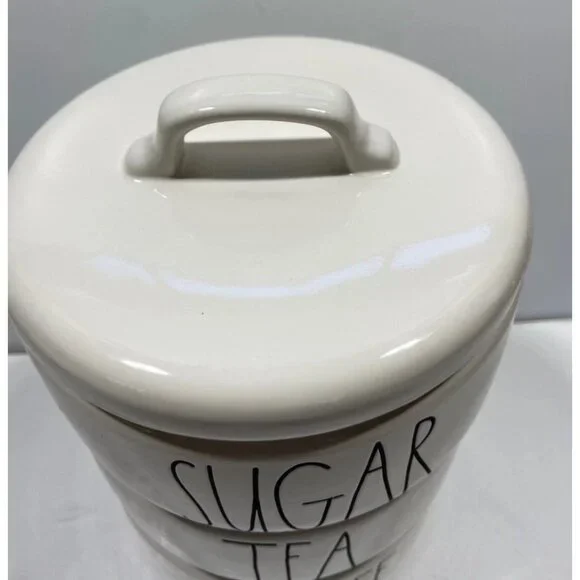 Rae Dunn Stacking Canister Container Set Coffee, Tea, Sugar NWT